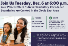 Clovis East Area Parent Meeting to Discuss Boundary Changes